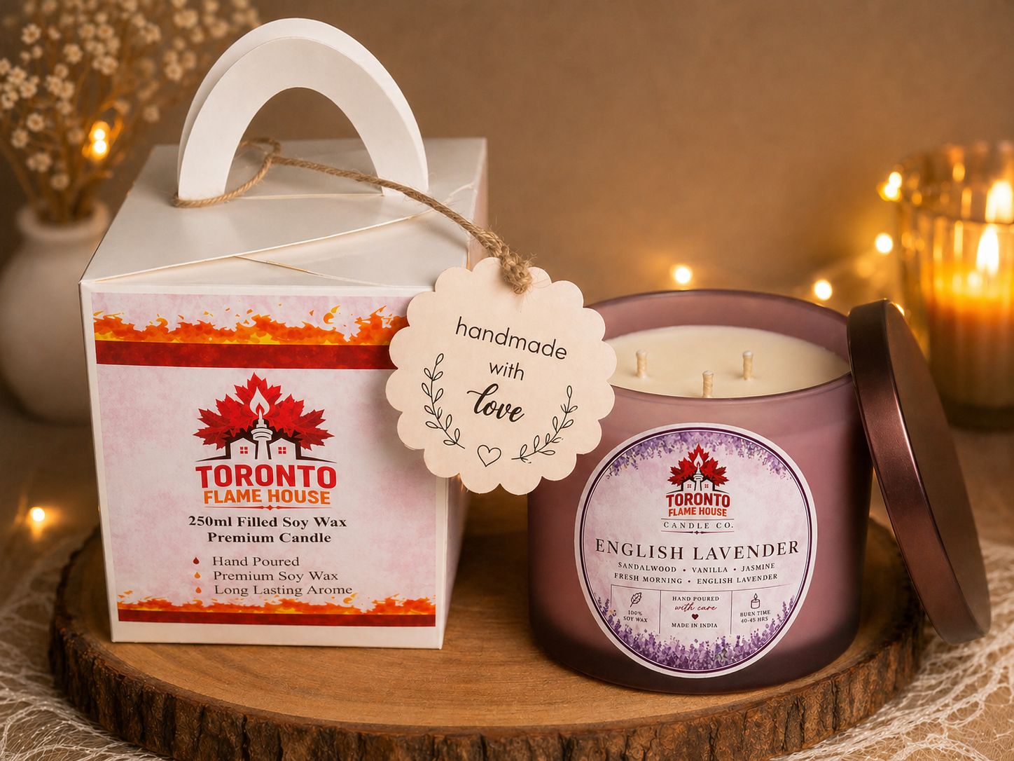 English Lavender Premium Soy Wax Prestige Candle