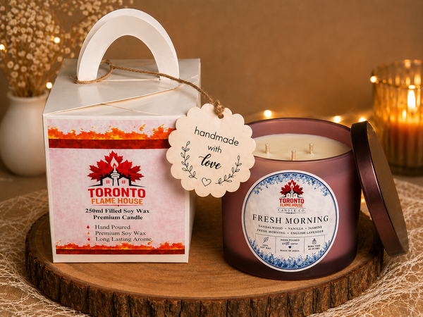 Fresh Mornings Premium Soy Wax Prestige Candle