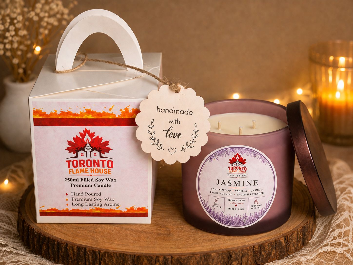 Canadian Jasmine Premium Soy Wax Prestige Candle