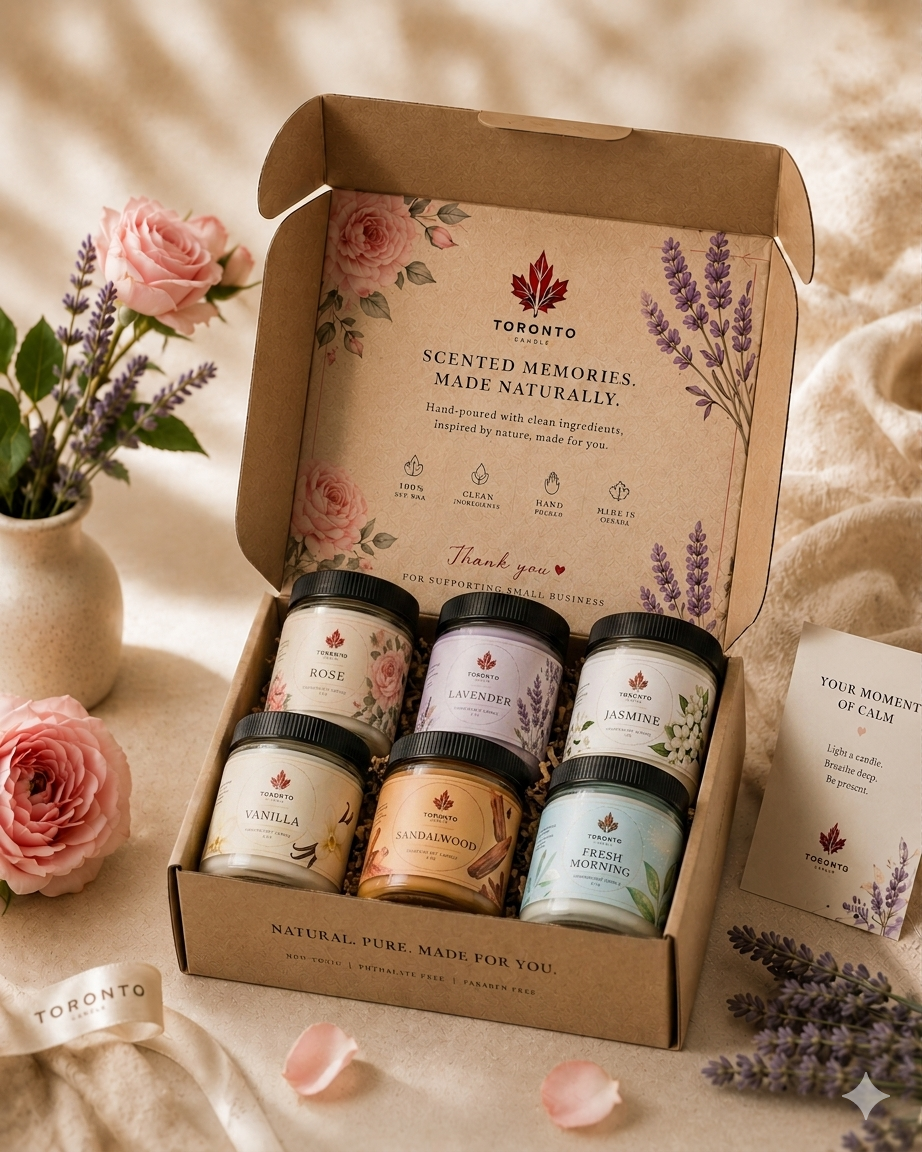 Golden Ember Gift Set 70g Each | 6 Scented Candle