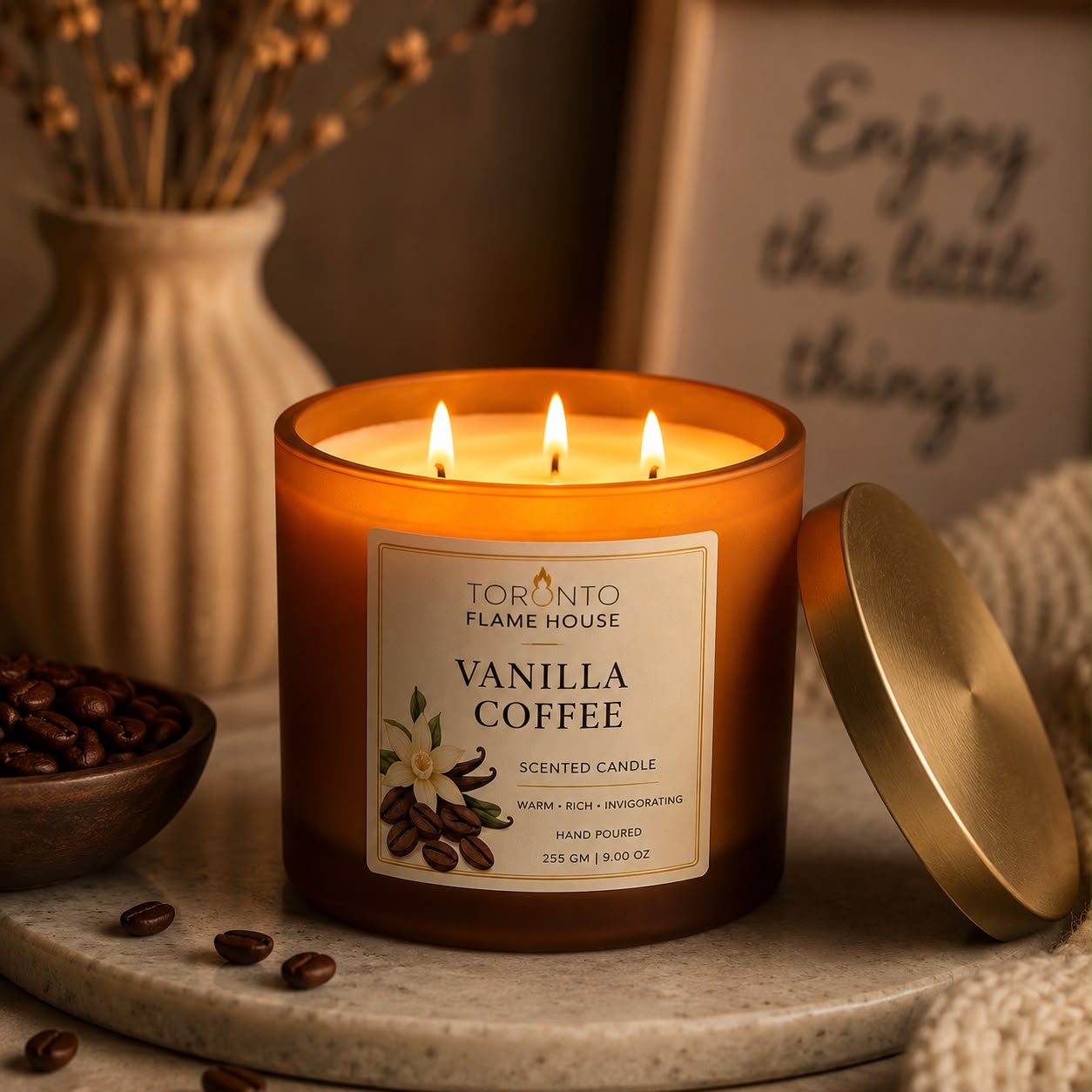 Coffee Vanilla Premium Soy Wax Prestige Candle