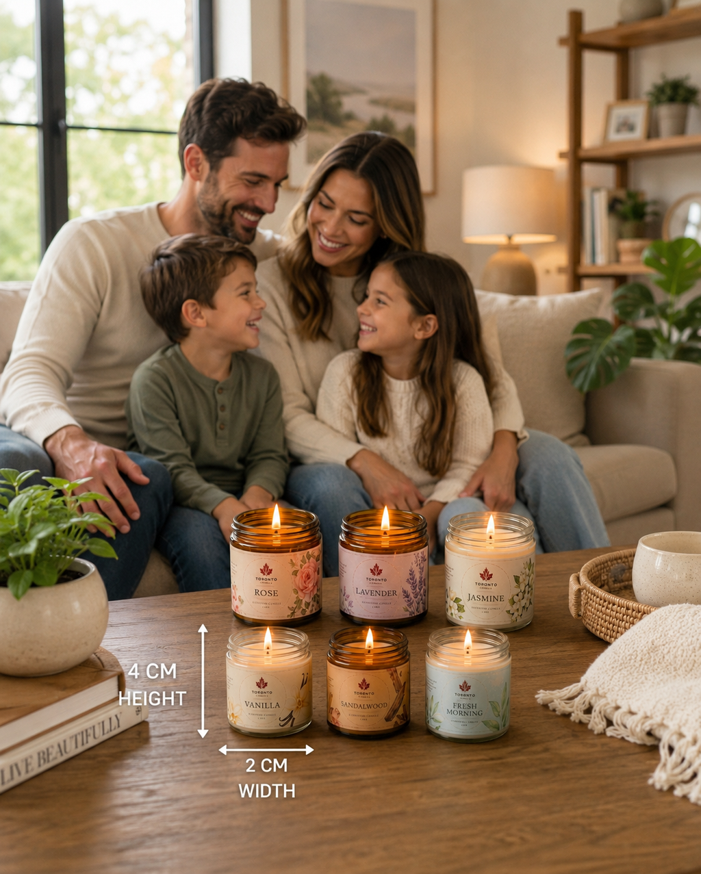 Golden Ember Gift Set 70g Each | 6 Scented Candle